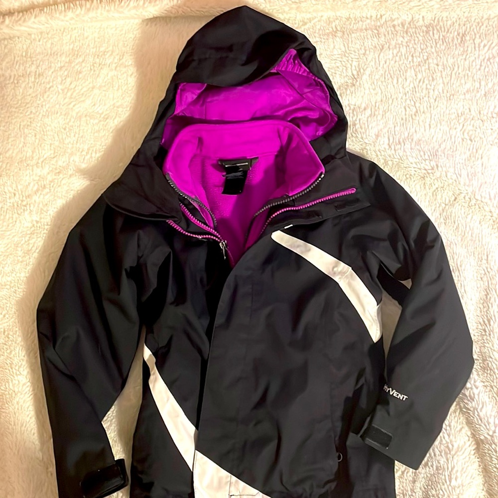 Girls north face 2 in 1 jacket